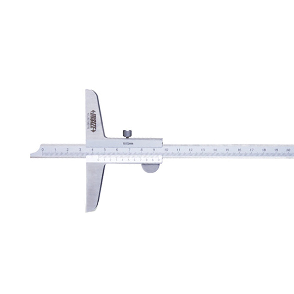 Insize 1240-300 Vernier Depth Gauge, Range 0-300mm, Graduation 0.05mm, Base 100 x 6mm