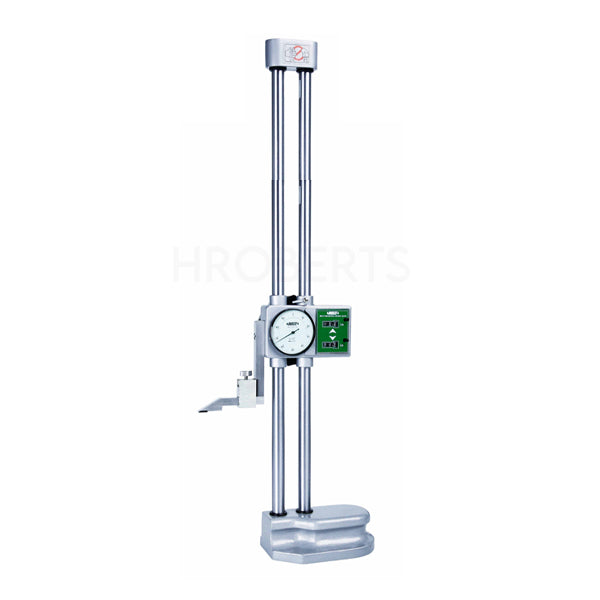 Insize 1351-450 Dial Height Gauge, Range 0-450mm, Graduation 0.01mm with Drive Wheel