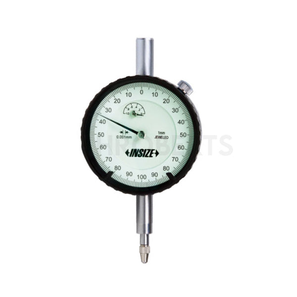 Insize 2313-1FA Dial Indicator, Graduation 0.001mm, Range 1mm, Scale 0-100-0, Bezel Diameter 56mm