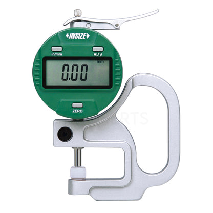Insize 2871-10 Digimatic Digital Thickness Gauge, Range 0-10mm / 0-0.4", Resolution 0.01mm / 0.0005"