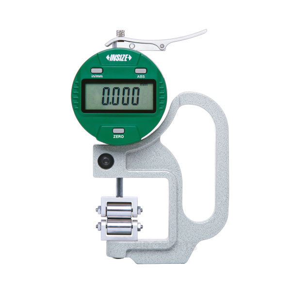 Insize 2877-101 Digital Digital Roller Thickness Gauge, Range 0-10mm / 0-0.4", Resolution 0.001mm / 0.00005"