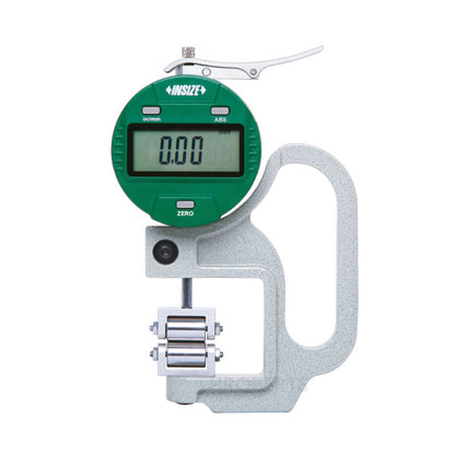 Insize 2877-10 Digital Digital Roller Thickness Gauge, Range 0-10mm / 0-0.4", Resolution 0.01mm / 0.0005"