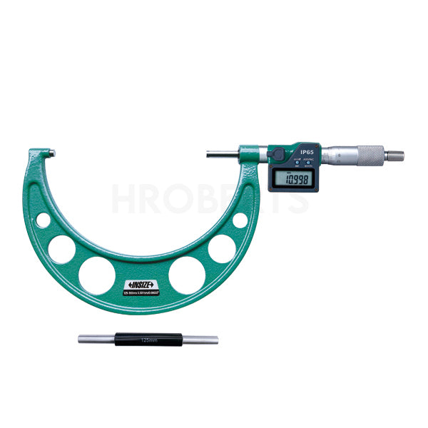 Insize 3101-150A Digital Micrometer, IP65, Range 125-150mm / 5-6", Graduation 0.001mm / 0.00005", With Data Output