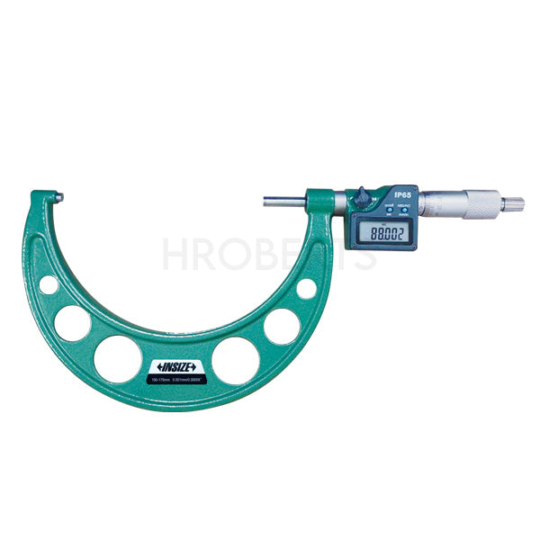 Insize 3101-175A Digital Micrometer, IP65, Range 150-175mm / 6-7", Graduation 0.001mm / 0.00005", With Data Output
