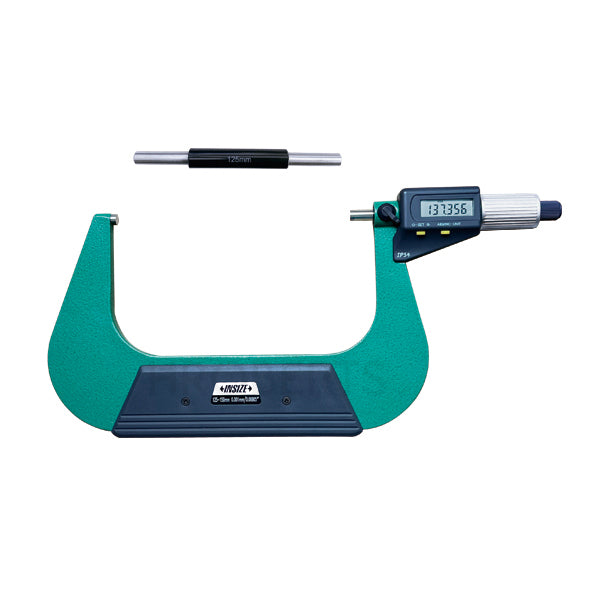 Insize 3102-150 Digital Micrometer, Range 125-150mm / 5-6", Graduation 0.001mm / 0.00005", With Data Output
