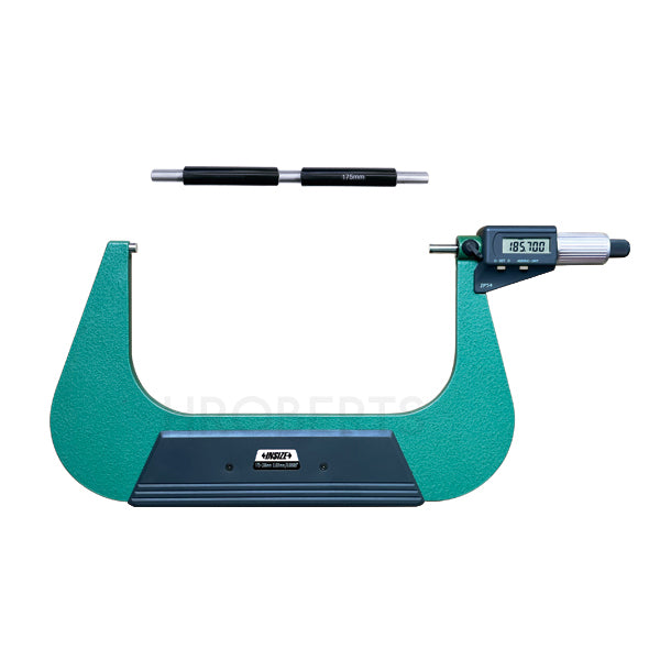 Insize 3102-200 Digital Micrometer, Range 175-200mm / 7-8", Graduation 0.001mm / 0.00005", With Data Output