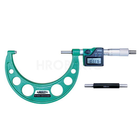Insize 3108-125A Digital Micrometer, IP65, Range 100-125mm / 4-5", Graduation 0.001mm / 0.00005", Without Data Output