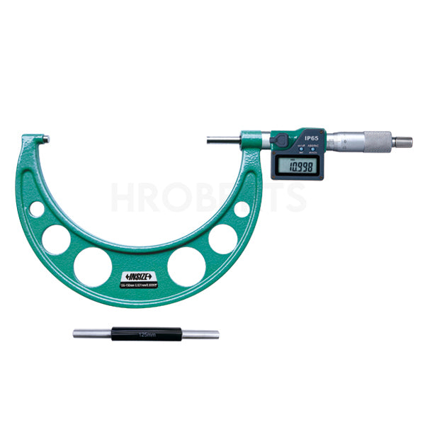 Insize 3108-150A Digital Micrometer, IP65, Range 125-150mm / 5-6", Graduation 0.001mm / 0.00005", Without Data Output