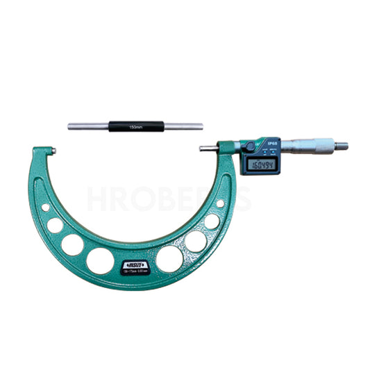 Insize 3108-175A Digital Micrometer, IP65, Range 150-175mm / 6-7", Graduation 0.001mm / 0.00005", Without Data Output