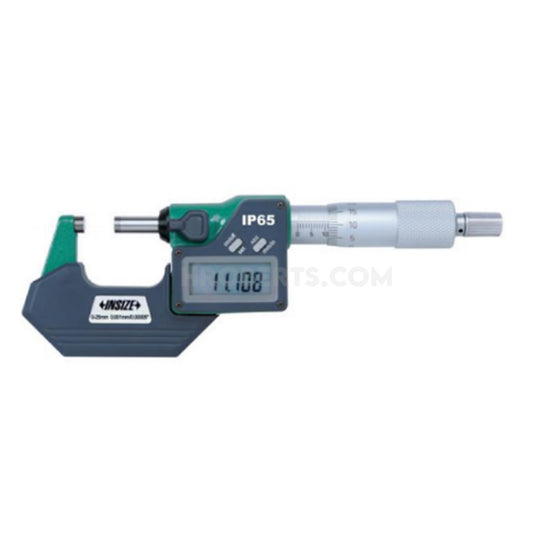 Insize 3108-25A Digital Micrometer, IP65, Range 0-25mm / 0-1", Graduation 0.001mm / 0.00005", Without Data Output