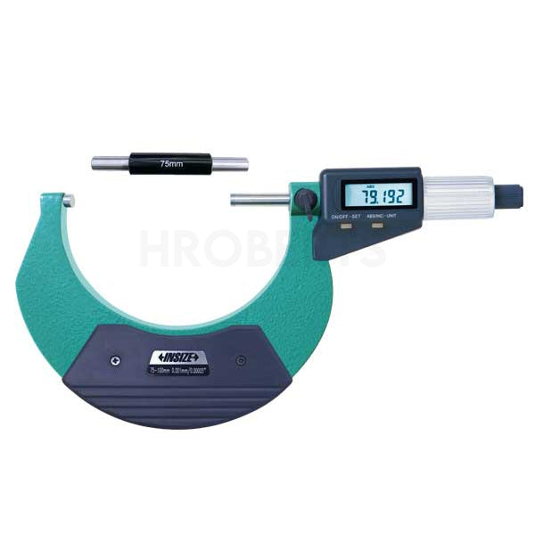 Insize 3109-100A Digital Micrometer, Range 75-100mm / 3-4", Graduation 0.001mm / 0.00005", Without Data Output