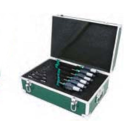 Insize 3109-1506A Micrometer Set, Range 0-150mm /0-6",  Resolution 0.001mm / 0.0005" c/w Setting Standards
