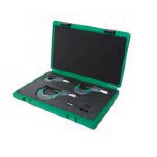 Insize 3109-753A Digital Micrometer Set, Range 0-75mm / 0-3", Resolution 0.001mm / 0.0005" c/w Setting Standards