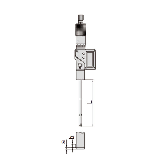Insize 3127-8 Digtial Three Point Internal Micrometer, IP65, 3-Point Contact, Range 6-8mm / 0.24-0.31", Resolution 0.001mm / 0.00005"