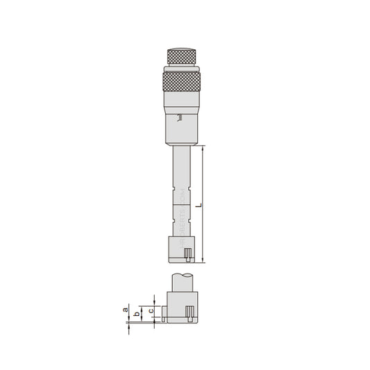 Insize 3227-50 Three Point Internal Micrometer, 3-Point Contact, Range 40-50mm, Graduation 0.005mm
