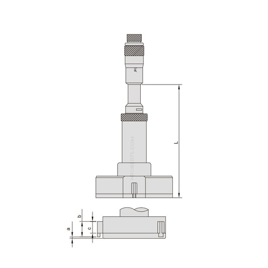 Insize 3227-200 Three Point Internal Micrometer, 3-Point Contact, Range 175-200mm, Graduation 0.005mm