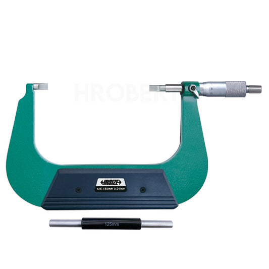 Insize 3232-150A Blade Micrometer, Range 125-150mm, Graduation 0.01mm (Type A = 0.75mm Blade)
