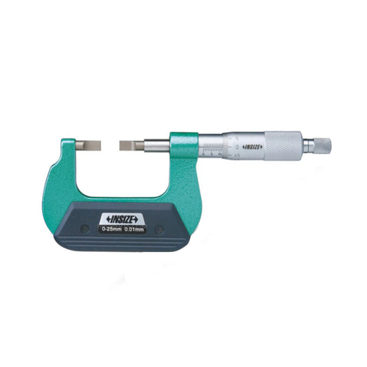 Insize 3232-25A Blade Micrometer, Range 0-25mm, Graduation 0.01mm (Type A = 0.75mm Blade))