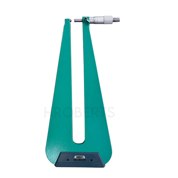 Insize 3239-254F Sheet Micrometer (Type B), Range 0-25mm, Graduation 0.01mm, 310mm Deep Frame
