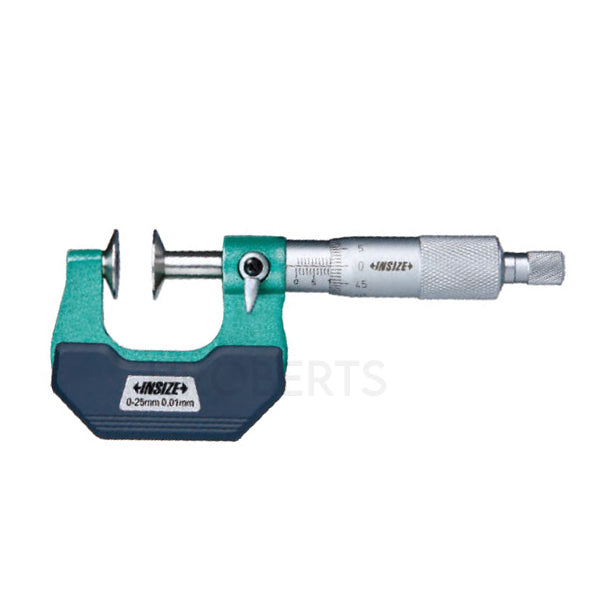 Insize 3282-25 Disc Micrometer, Range 0-25mm, Graduation 0.01mm