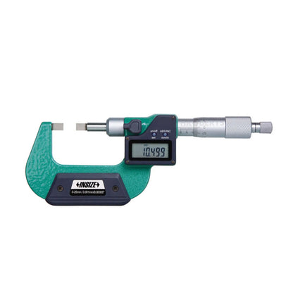 Insize 3532-25BA Digital Blade Micrometer (B type), IP65, Range 0-25mm / 0-1", Graduation 0.001mm / 0.00005", With Data Output