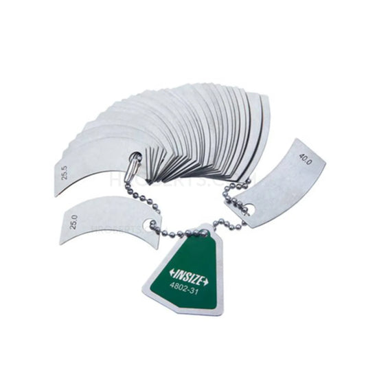 Insize 4802-31 Radius Gauge Set Range 25-40mm with 31 Leaves