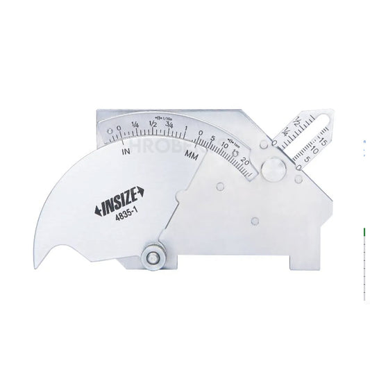 Insize 4835-1 Welding Gauge with Adjustable Scale 0-60mm/0-2"