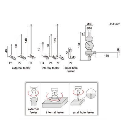 Insize 2385-3 Universal Dial Centre Finder