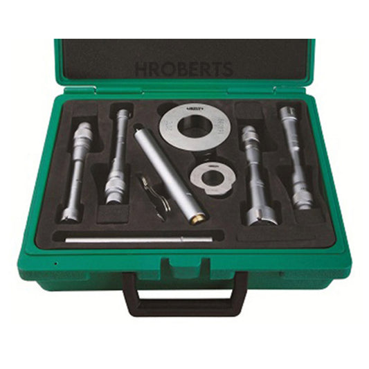 Insize 3227-504 Three Point Internal Micrometer Set, 3-Point Contact, Range 20-50mm, Graduation 0.005mm