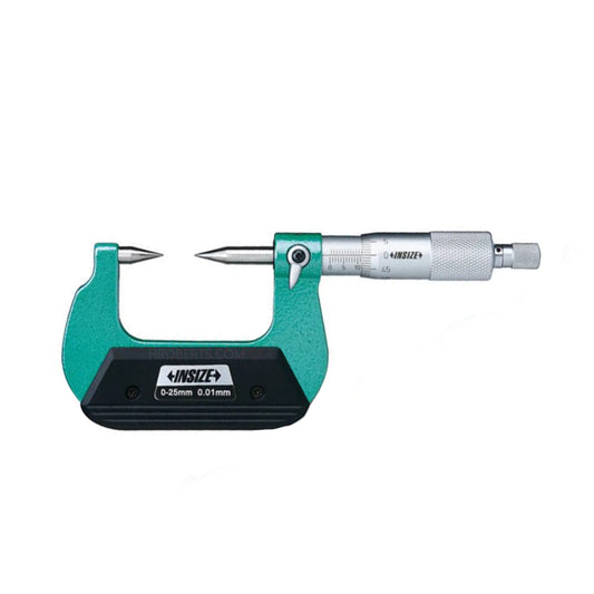 Insize 3230-25A Point Micrometer, Range 0-25mm, Graduation 0.01mm