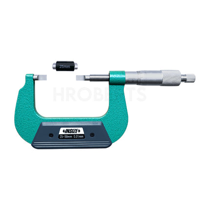 Insize 3232-50A Blade Micrometer, Range 25-50mm, Graduation 0.01mm  (Type A = 0.75mm Blade)