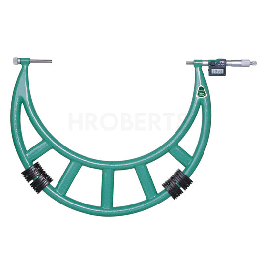 Insize 3506-1000A Interchangeable Anvil Micrometer, IP65, Range 900-1000mm / 36-40", Resolution 0.001mm / 0.0001"