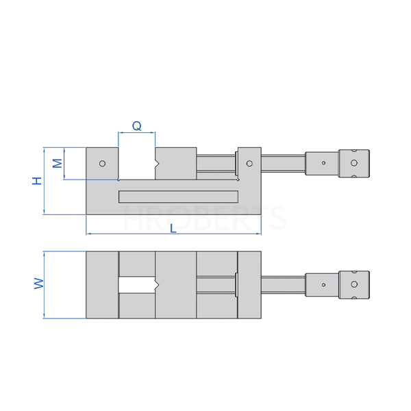 Insize 6520-73A Precision Vice, 0-73mm Jaw Opening, 63mm Jaw Width