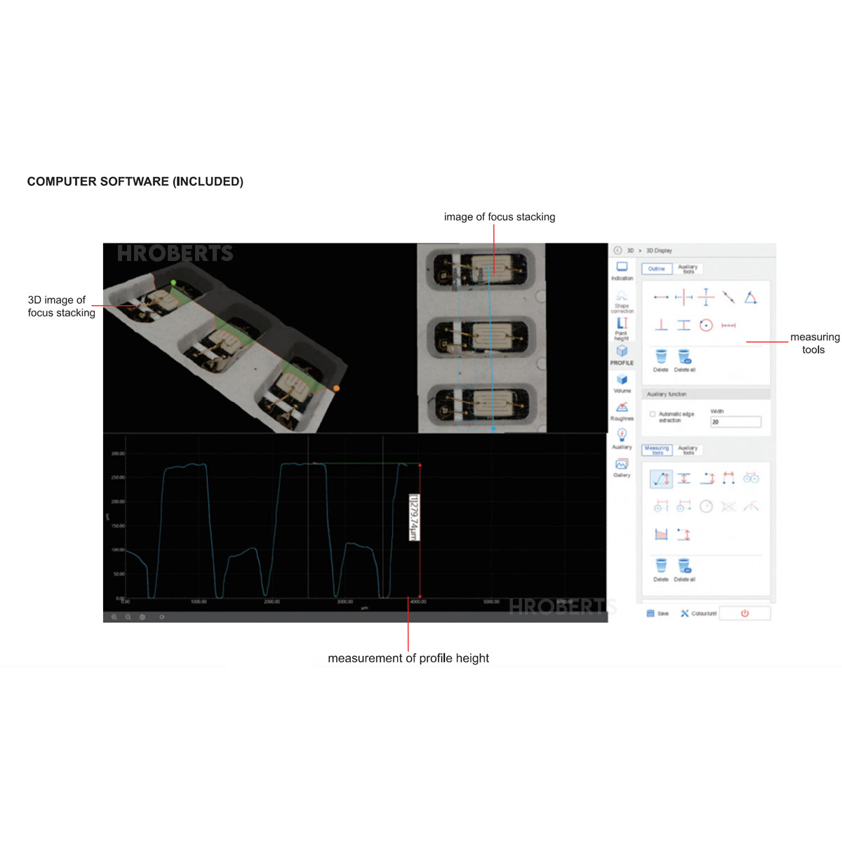Insize ISM-H5000 Large Depth Of Field 3D Measuring Microscope (Advanced Type)