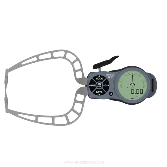 Kroeplin K330S Digital External Caliper Gauge, Range 0-30mm, Resolution 0.001, 0.002, 0.005, 0.01, 0.02, 0.05mm, Measuring Depth 116mm, Measuring Contact Chisel R  0.75mm, IP67 Protection, Metric / Imperial Switchable