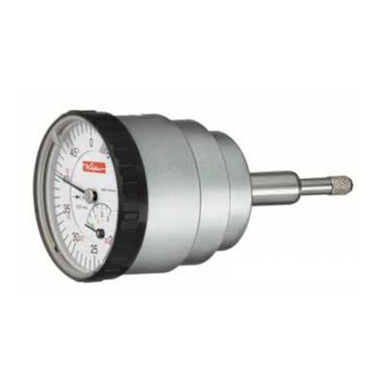 Kafer KM 4/5 R Back Plunger Dial Indicator, Graduation 0.01mm, Range 5mm, 0-50, Bezel Diameter 40mm