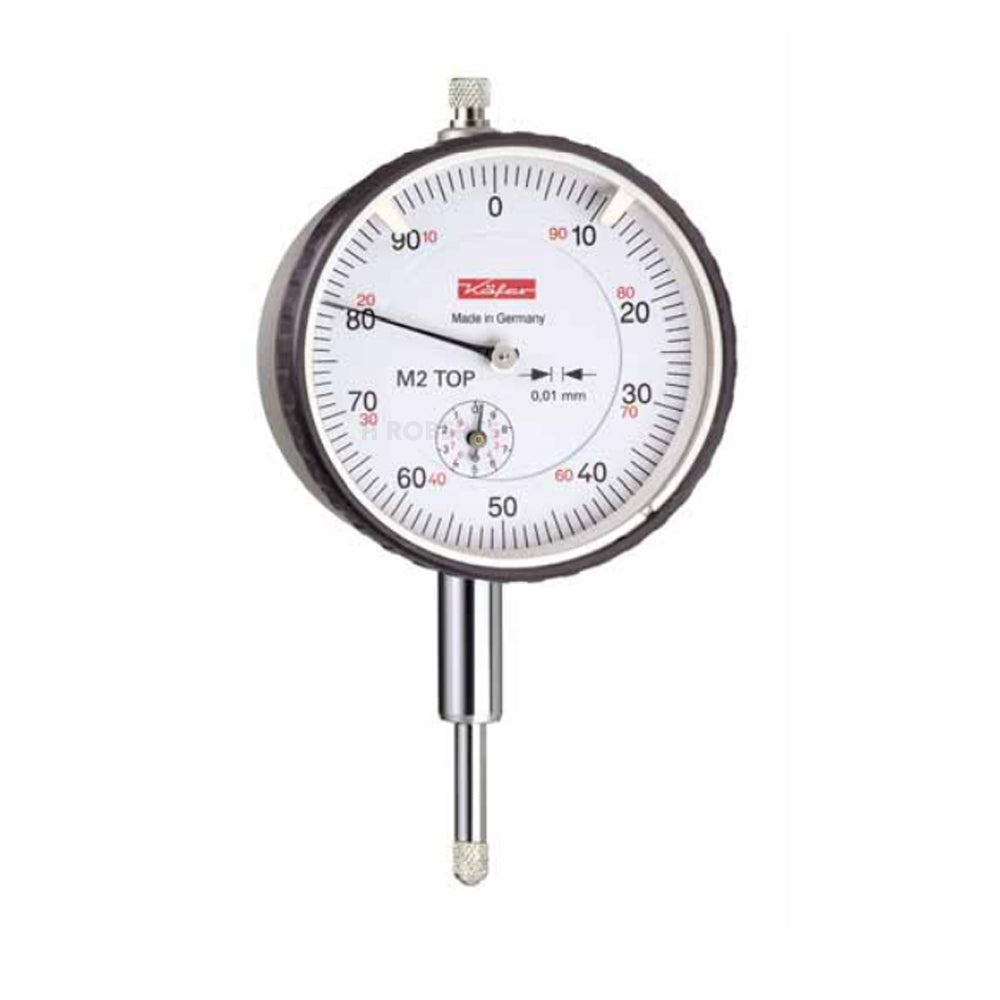Kafer M 2 TOP Dial Indicator, Graduation 0.01mm, Range 10mm, Scale 0-100, Bezel Diameter 58mm