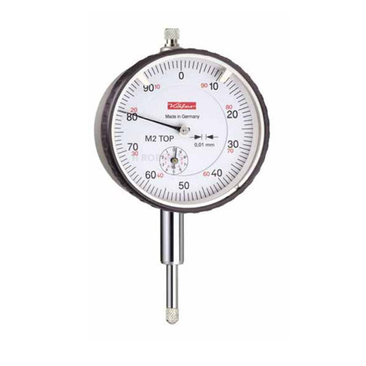 Kafer M 2 TOP Dial Indicator, Graduation 0.01mm, Range 10mm, Scale 0-100, Bezel Diameter 58mm