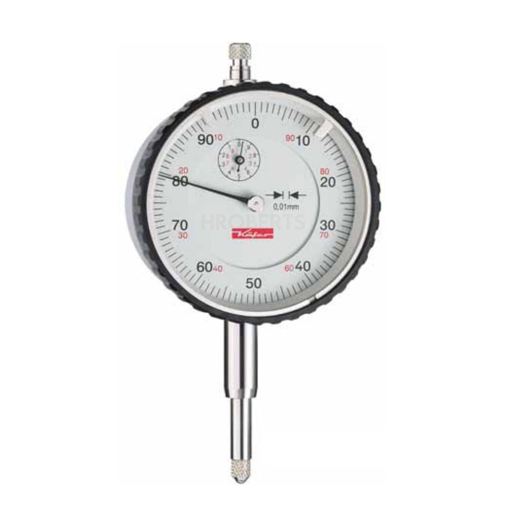Kafer MU 52 T Dial Indicator, Graduation 0.01mm, Range 10mm, Scale 0-100, Bezel Diameter 58mm