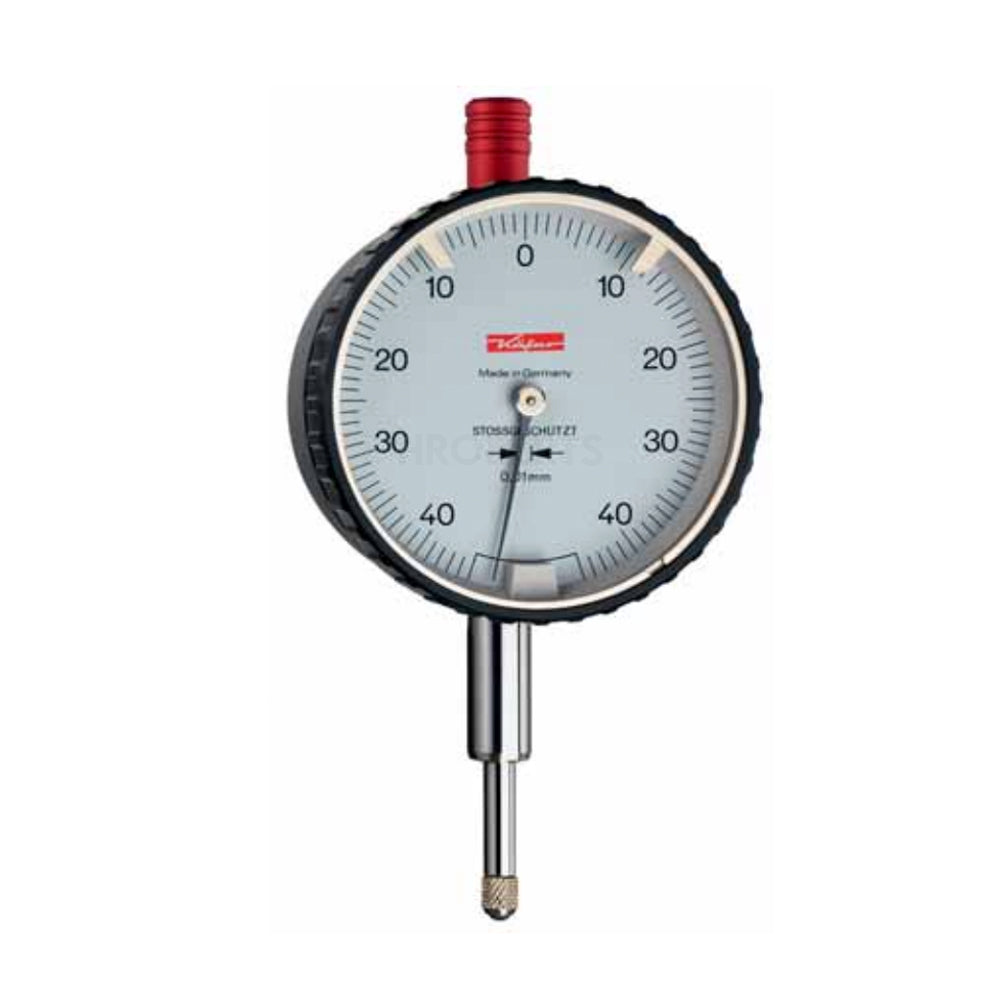 Kafer SI-90 Dial Indicator, Shockproof, Graduation 0.01mm, Range 0.8mm, 40-0-40, Bezel Diameter 58mm