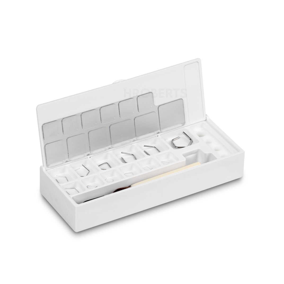 Kern 318-42 Set of milligram weights, E2, 1 mg - 500 mg, Wire, stainless steel polished, in plastic case