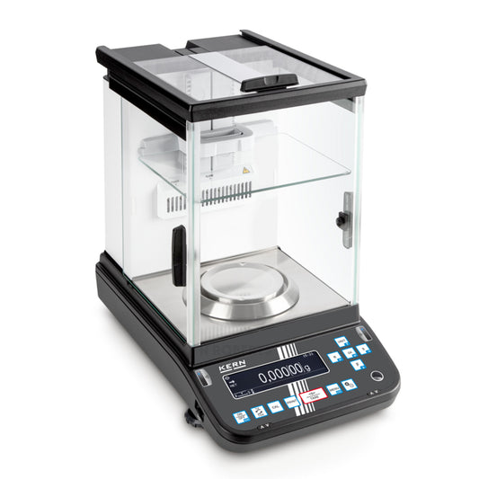 Kern ABP 200-5AM Innovative Analytical balance with automatic sliding doors, Max Weighing Capacity 220g, Resolution 0.00001g