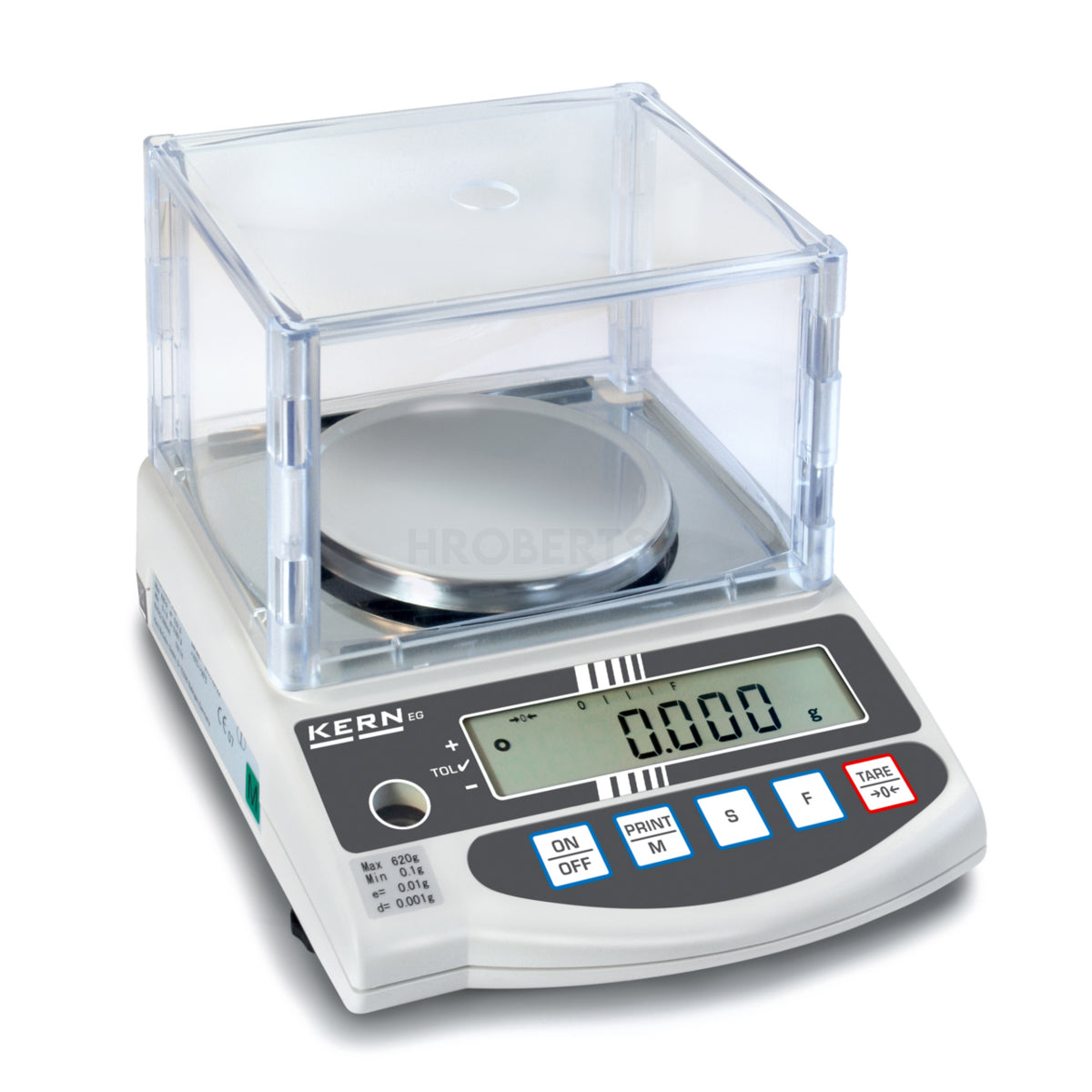 Kern EW 220-3NM Classic balance with robust tuning fork measuring system, Max Weighing Capacity 220g, Resolution 0.001g