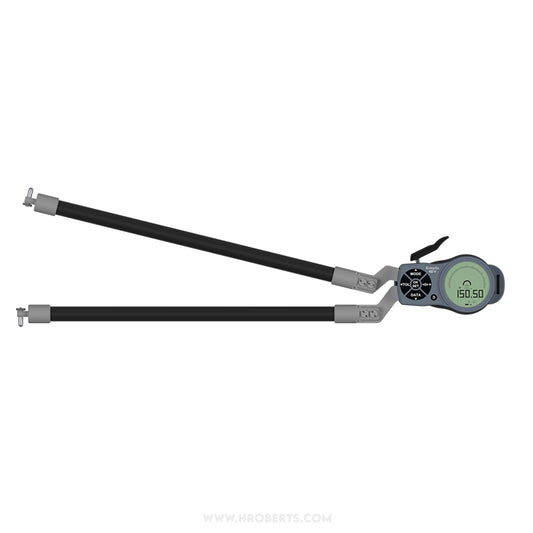 Kroeplin L850 Digital Internal Caliper Gauge, Range 50-150mm, Resolution 0.001, 0.002, 0.005, 0.01, 0.02, 0.05mm, Measuring Depth 395mm, Measuring Contact Ball 5mm Diameter, IP67 Protection