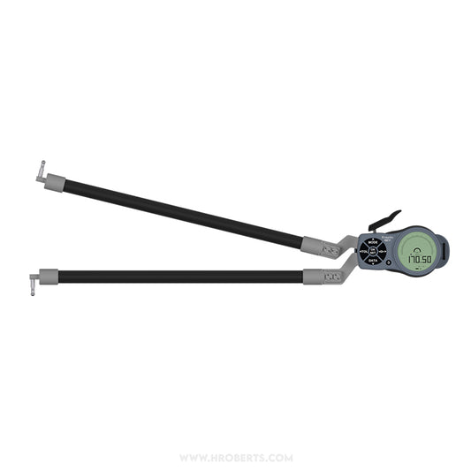 Kroeplin L870 Digital Internal Caliper Gauge, Range 70-170mm, Resolution 0.001, 0.002, 0.005, 0.01, 0.02, 0.05mm, Measuring Depth 395mm, Measuring Contact Ball 5mm Diameter, IP67 Protection