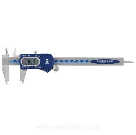 Moore & Wright MW110-15DBL Digital Caliper, Range 0-150mm / 0-6", Resolution 0.01mm / 0.0005"