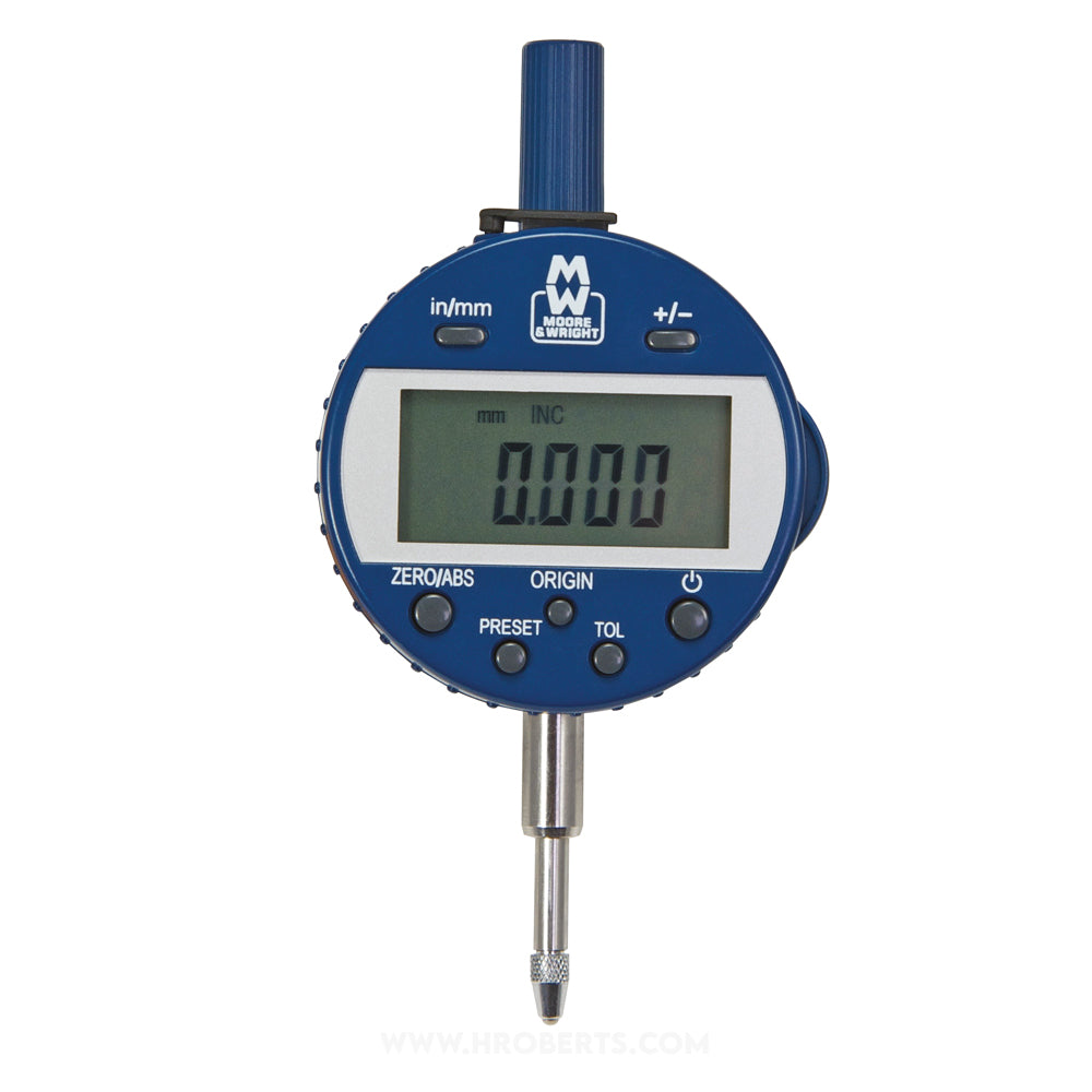 Moore & Wright MW430-01DABS Absolute Digital Indicator, Range 12.5mm / 0.5", Resolution 0.001mm / 0.00005"