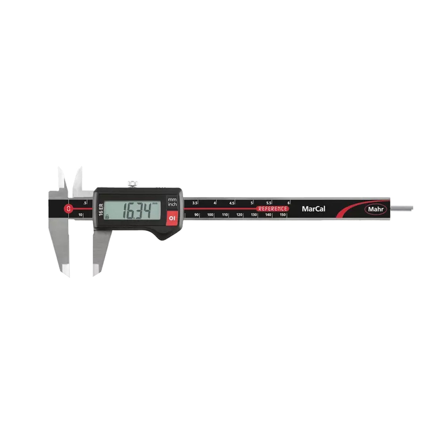 Mahr 4103012 16 ER Digital Caliper 0-150mm/6", Square Depth Rod