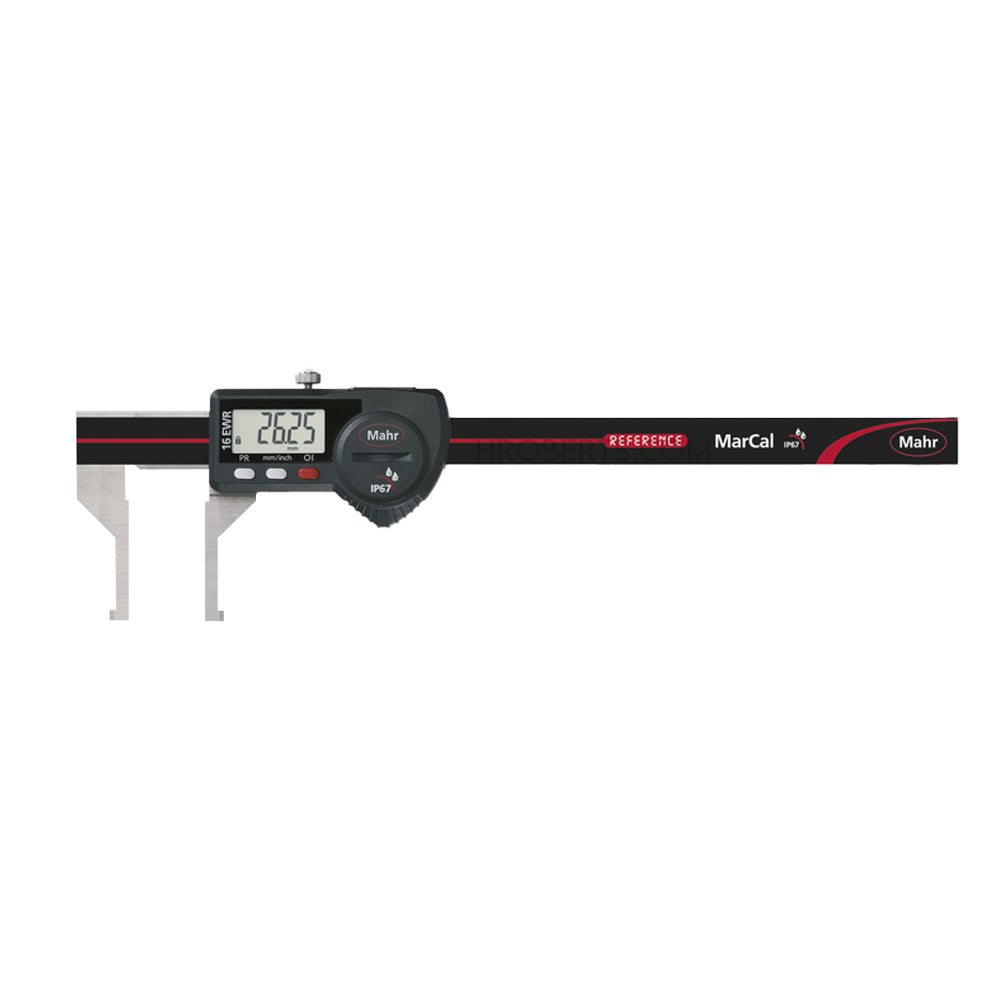 Mahr 4103080 16 EWR-AI Digital Caliper Inside Groove Type, Range 10-160mm / 0.4-6", Resolution 0.01mm / 0.0005", IP67 with Data Output