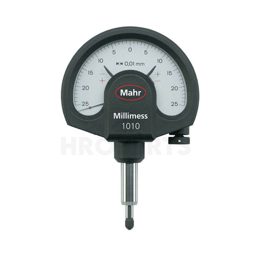 Mahr 4332000 Millimess 1010 Dial Comparator, Graduation 0.01mm, Range ± 25 µm, Scale 0-25-0